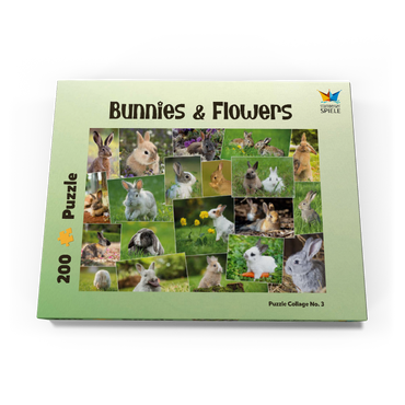 Darstellung des Puzzle Motivs Hasen & Kaninchen - Collage No. 3 200 Puzzle Schachtel Ansicht3