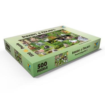 Darstellung des Puzzle Motivs Hasen & Kaninchen - Collage No. 3 500 Puzzle Schachtel Ansicht1