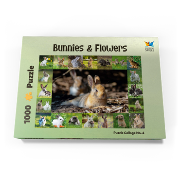 Darstellung des Puzzle Motivs Hasen & Kaninchen - Collage No. 4 1000 Puzzle Schachtel Ansicht3