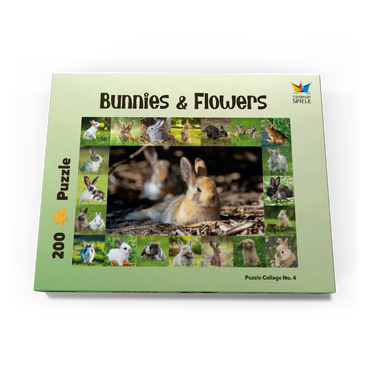 Darstellung des Puzzle Motivs Hasen & Kaninchen - Collage No. 4 200 Puzzle Schachtel Ansicht3