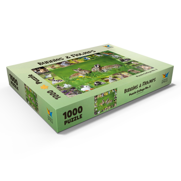 Darstellung des Puzzle Motivs Hasen & Kaninchen - Collage No. 5 1000 Puzzle Schachtel Ansicht1