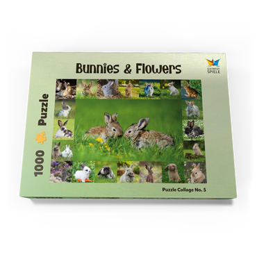 Darstellung des Puzzle Motivs Hasen & Kaninchen - Collage No. 5 1000 Puzzle Schachtel Ansicht3