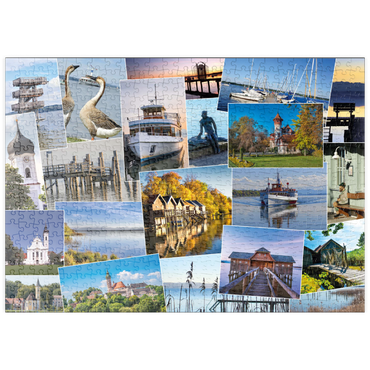 Darstellung des Puzzle Motivs puzzleplate Ammersee Collage No. 3 - Bayern, Deutschland 500 Puzzle