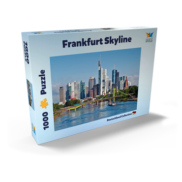 Darstellung des Puzzle Motivs Frankfurt Skyline 1000 Puzzle Schachtel Ansicht2