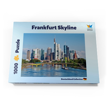 Darstellung des Puzzle Motivs Frankfurt Skyline 1000 Puzzle Schachtel Ansicht3