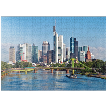 Darstellung des Puzzle Motivs puzzleplate Frankfurt Skyline 1000 Puzzle