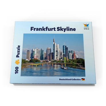 Darstellung des Puzzle Motivs Frankfurt Skyline 100 Puzzle Schachtel Ansicht3