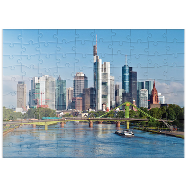 Darstellung des Puzzle Motivs puzzleplate Frankfurt Skyline 100 Puzzle