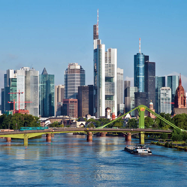Darstellung des Puzzle Motivs Frankfurt Skyline 100 Puzzle 3D Modell