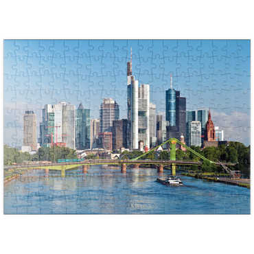 Darstellung des Puzzle Motivs puzzleplate Frankfurt Skyline 200 Puzzle