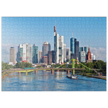 Darstellung des Puzzle Motivs puzzleplate Frankfurt Skyline 500 Puzzle