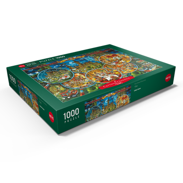 Darstellung des Puzzle Motivs Crime Scene - Michael Ryba - Cartoon Classics 1000 Puzzle Schachtel Ansicht1