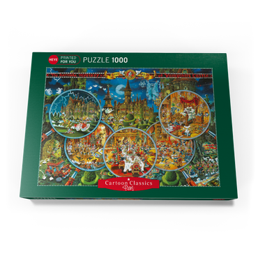 Darstellung des Puzzle Motivs Crime Scene - Michael Ryba - Cartoon Classics 1000 Puzzle Schachtel Ansicht3