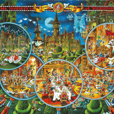 Darstellung des Puzzle Motivs Crime Scene - Michael Ryba - Cartoon Classics 1000 Puzzle 3D Modell