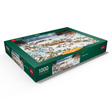 Darstellung des Puzzle Motivs Napoleon's Winter - Jean-Jacques Loup - Cartoon Classics 1000 Puzzle Schachtel Ansicht1