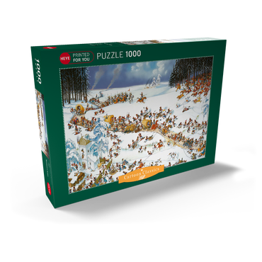 Darstellung des Puzzle Motivs Napoleon's Winter - Jean-Jacques Loup - Cartoon Classics 1000 Puzzle Schachtel Ansicht2