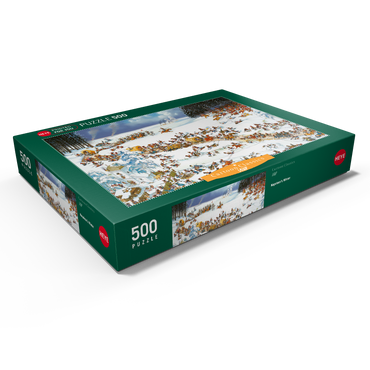 Darstellung des Puzzle Motivs Napoleon's Winter - Jean-Jacques Loup - Cartoon Classics 500 Puzzle Schachtel Ansicht1