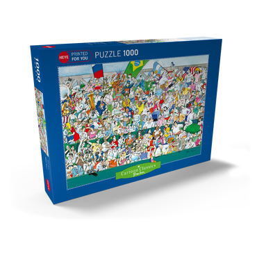 Darstellung des Puzzle Motivs Sports Fans I (Brasilien) - Blachon - Cartoon Classics 1000 Puzzle Schachtel Ansicht2