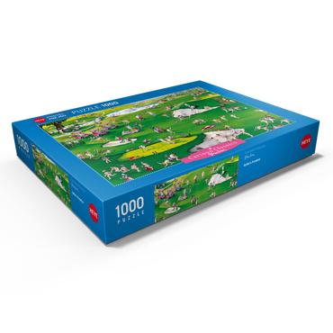 Darstellung des Puzzle Motivs Golfer’s Paradise - Blachon - Cartoon Classics 1000 Puzzle Schachtel Ansicht1