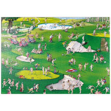 Darstellung des Puzzle Motivs puzzleplate Golfer’s Paradise - Blachon - Cartoon Classics 1000 Puzzle