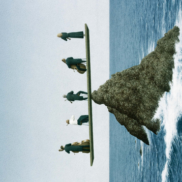Darstellung des Puzzle Motivs Quintet - Quint Buchholz - Moments 100 Puzzle 3D Modell