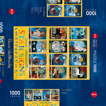 Darstellung des Puzzle Motivs Star Signs - Rosina Wachtmeister 1000 Puzzle Schachtel 3D Modell