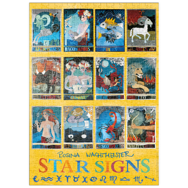 Darstellung des Puzzle Motivs puzzleplate Star Signs - Rosina Wachtmeister 500 Puzzle