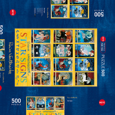 Darstellung des Puzzle Motivs Star Signs - Rosina Wachtmeister 500 Puzzle Schachtel 3D Modell