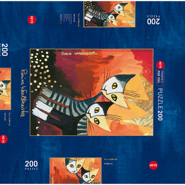 Darstellung des Puzzle Motivs Evening Sun - Rosina Wachtmeister 200 Puzzle Schachtel 3D Modell