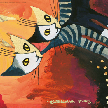 Darstellung des Puzzle Motivs Evening Sun - Rosina Wachtmeister 500 Puzzle 3D Modell