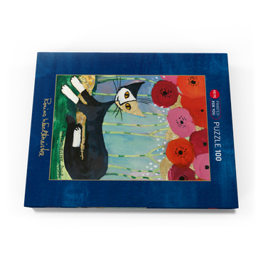 Darstellung des Puzzle Motivs My Poppies - Rosina Wachtmeister 100 Puzzle Schachtel Ansicht3