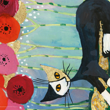 Darstellung des Puzzle Motivs My Poppies - Rosina Wachtmeister 100 Puzzle 3D Modell