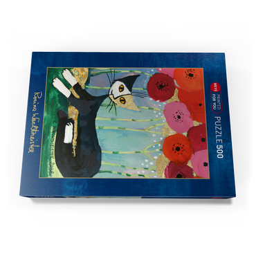 Darstellung des Puzzle Motivs My Poppies - Rosina Wachtmeister 500 Puzzle Schachtel Ansicht3
