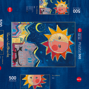 Darstellung des Puzzle Motivs Stroll - Rosina Wachtmeister 500 Puzzle Schachtel 3D Modell