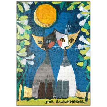 Darstellung des Puzzle Motivs puzzleplate Wachtmeister White Flowers - Rosina Wachtmeister 500 Puzzle