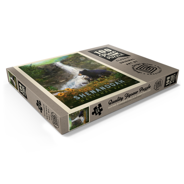 Darstellung des Puzzle Motivs Shenandoah National Park: Bear Family, Vintage Poster 100 Puzzle Schachtel Ansicht1