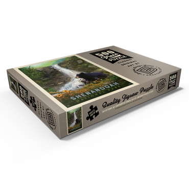 Darstellung des Puzzle Motivs Shenandoah National Park: Bear Family, Vintage Poster 500 Puzzle Schachtel Ansicht1