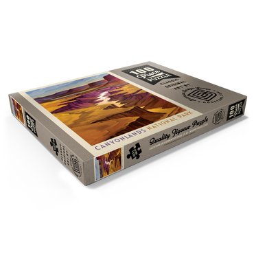 Darstellung des Puzzle Motivs Canyonlands National Park: River View, Vintage Poster 100 Puzzle Schachtel Ansicht1