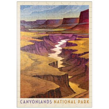 Darstellung des Puzzle Motivs puzzleplate Canyonlands National Park: River View, Vintage Poster 200 Puzzle