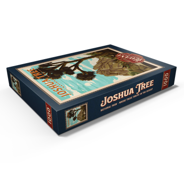 Darstellung des Puzzle Motivs Joshua Tree National Park - Where Trees Thrive in the Desert, Vintage Travel Poster 1000 Puzzle Schachtel Ansicht1