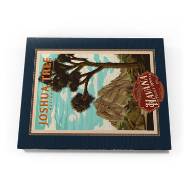 Darstellung des Puzzle Motivs Joshua Tree National Park - Where Trees Thrive in the Desert, Vintage Travel Poster 100 Puzzle Schachtel Ansicht3