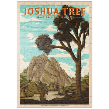 Darstellung des Puzzle Motivs puzzleplate Joshua Tree National Park - Where Trees Thrive in the Desert, Vintage Travel Poster 200 Puzzle