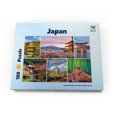 Darstellung des Puzzle Motivs Sehenswürdigkeiten in Japan - Mount Fuji 100 Puzzle Schachtel Ansicht3