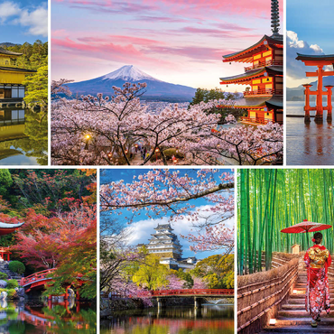 Darstellung des Puzzle Motivs Sehenswürdigkeiten in Japan - Mount Fuji 500 Puzzle 3D Modell