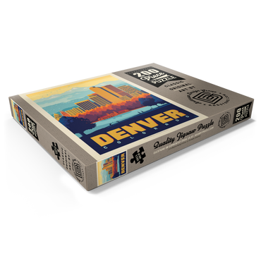 Darstellung des Puzzle Motivs Denver, Colorado: City Park, Vintage Poster 200 Puzzle Schachtel Ansicht1