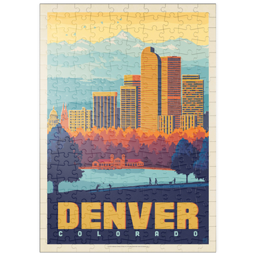 Darstellung des Puzzle Motivs puzzleplate Denver, Colorado: City Park, Vintage Poster 200 Puzzle