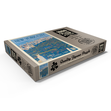 Darstellung des Puzzle Motivs New York City: Enjoy Central Park, Vintage Poster 1000 Puzzle Schachtel Ansicht1