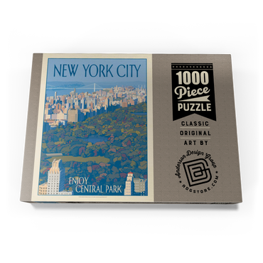 Darstellung des Puzzle Motivs New York City: Enjoy Central Park, Vintage Poster 1000 Puzzle Schachtel Ansicht3