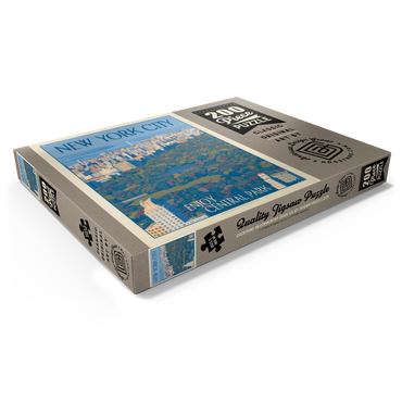 Darstellung des Puzzle Motivs New York City: Enjoy Central Park, Vintage Poster 200 Puzzle Schachtel Ansicht1