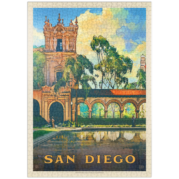 Darstellung des Puzzle Motivs puzzleplate San Diego, CA: Balboa Park, Vintage Poster 1000 Puzzle